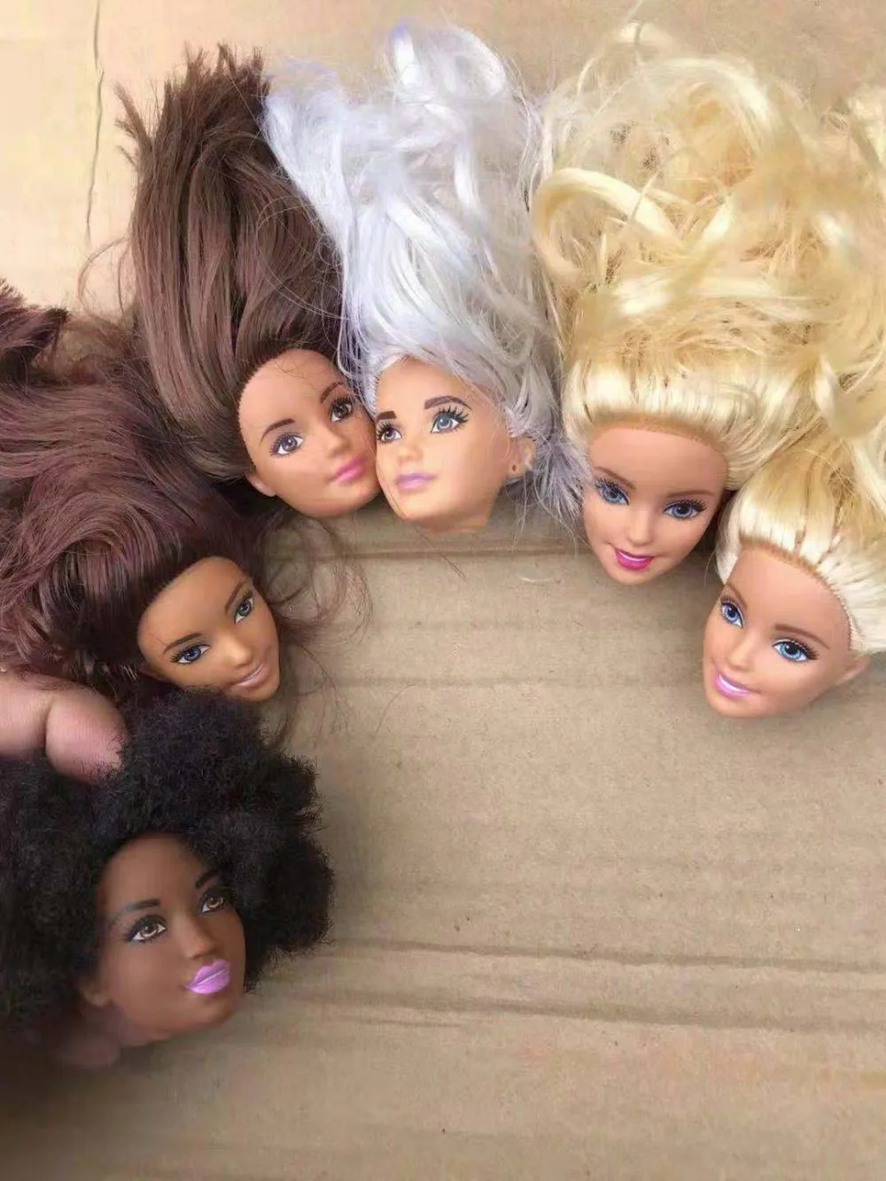 barbie with white hair