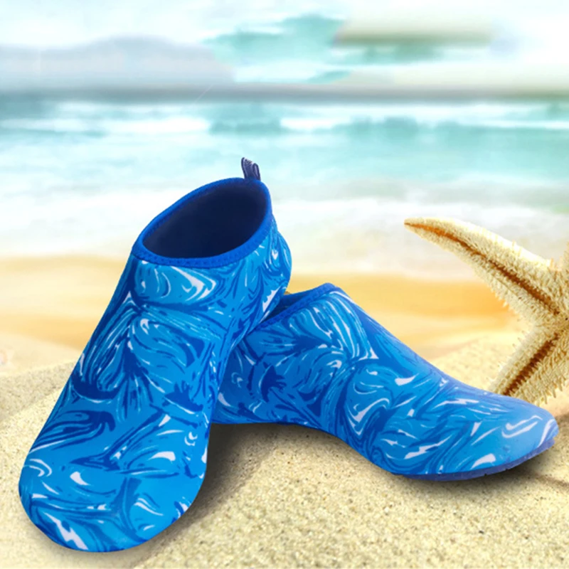 Пляжная обувь унисекс для плавания; Мужская и Женская акваобувь; кроссовки; мягкая обувь на плоской подошве; Легкая спортивная обувь для занятий йогой; обувь для плавания