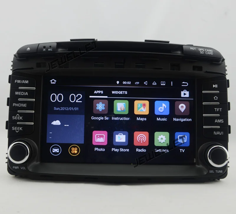 Clearance Quad core 1024*600 HD screen Android 9.0 Car DVD GPS radio Navigation for Kia Sorento 2015-2016 with 4G/Wifi DVR OBD 1080P 7