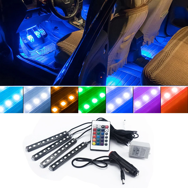 

RGB LED Strip Light Car Interior Light Universal For BMW E46 E39 E90 E60 E36 F30 F10 E30 E34 X5 E53 M F20 X3 E87 E70 E92 X1 M3