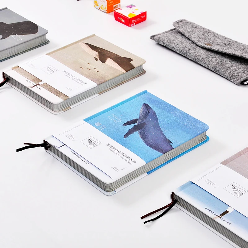 

OUR-STORY-BEGINS Alone Walk Through Series Notebook A5 Original Personalized Color Pages Diary Notebook Notepad 1PCS