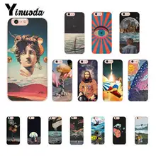 Yinuoda Vintage Trippy Art Books Aesthetic Soft Silicone Phone Case for iPhone X XS MAX  6 6s 7 7plus 8 8Plus 5 5S SE XR 10