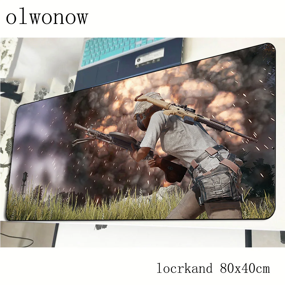 Коврик для мыши pubg 80x40 см модные коврики лучший игровой коврик большой