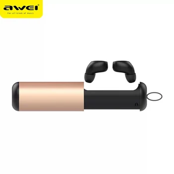 

AWEI T5 TWS Bluetooth Earphone Wireless Headphone With Mic Wireless Earbuds Bluetooth Headset With Charge Case For iPhone Xiaomi
