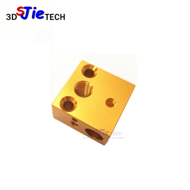 

3d printer Parts Aluminium Heat Block MK10 Extruder 20*20*10MM For Creality CR-10 CR-10S 3D printer MK10 hotend kit