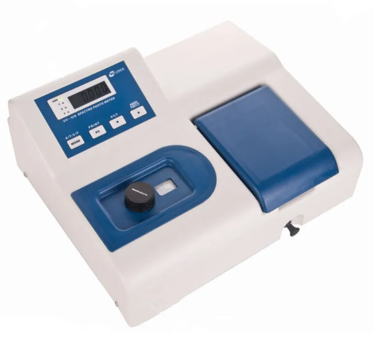 Visible Spectrophotometer V1000 Wavelength Range 360-1020 nm 6 nm Spectral Bandwidth with RS232C port 110V Or 220V Visible Spectrophotometer V1000 Wavelength Range 360-1020 nm 6 nm Spectral Bandwidth with RS232C port 110V Or 220V
