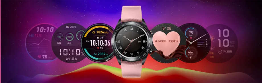 Huawei Honor Watch Dream, умные часы, спортивные, для сна, бега, велоспорта, плавания, горы, gps, 1,2 дюймов, AMOLED, цветной экран, 390*390, часы