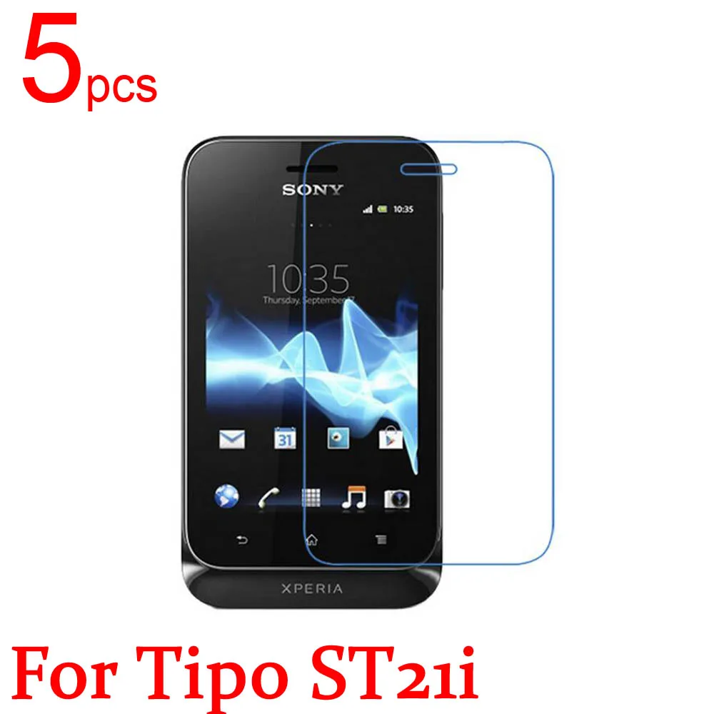 

5pcs Ultra Clear/Matte/Nano anti-Explosion LCD Screen Protector Film Cover For Sony Xperia tipo ST21i Protective Film +cloth