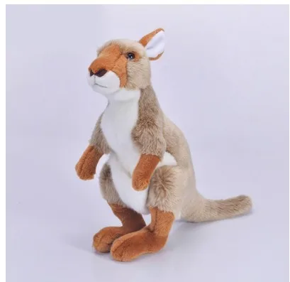 

Free shipping new arrival Lifelike kangaroo Plush Stuffed Toy simulation doll for children girlfreind birthday gift