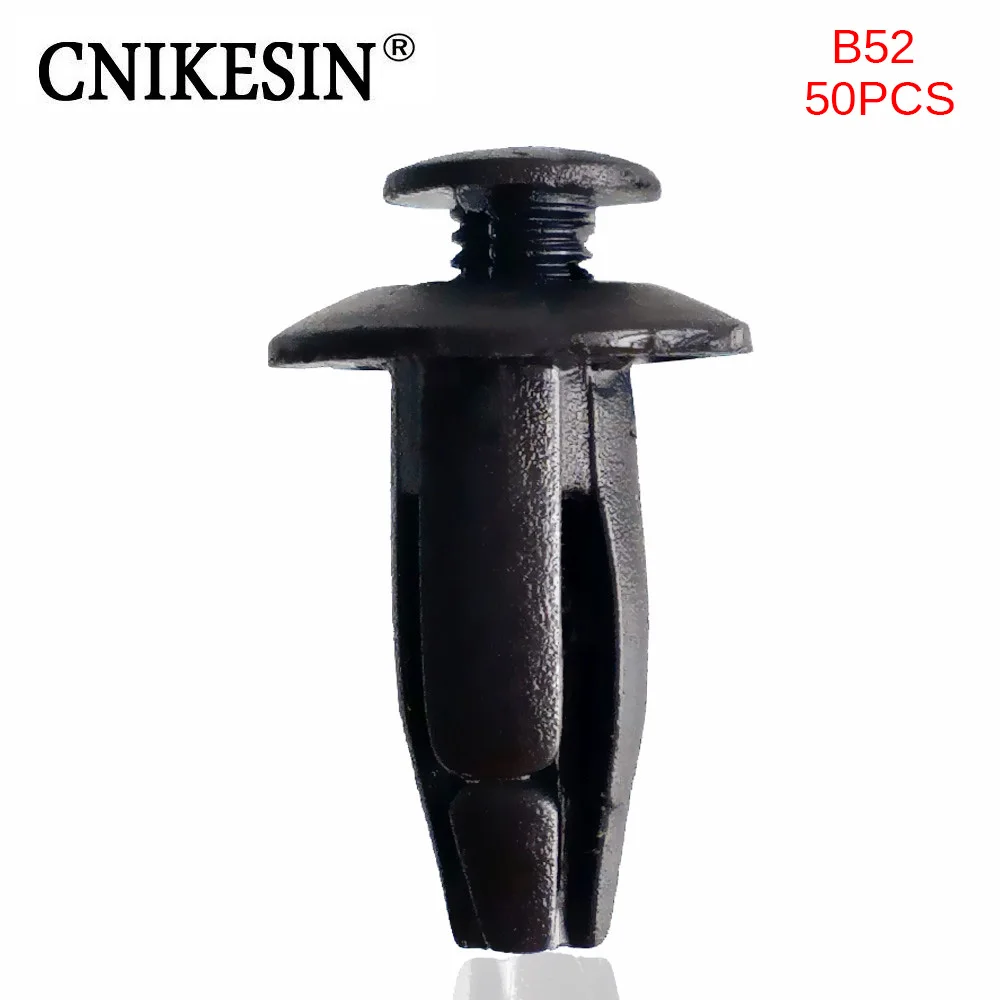 

CNIKESIN 50PCS B52 5mm Car Universal Screw Expansion Fastener Fender Bumper Fixed Clamp Push Type Auto Fastener for Geely