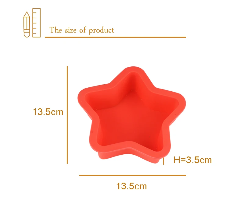 Форма звезды, силиконовая форма для торта, жаропрочная посуда для фондан, силиконовый противень для выпечки капкейков, мусс, форма для торта, форма для кексов