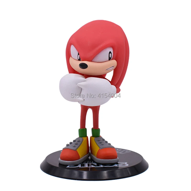 Искусственные аниме мультфильмы Sonic Tails Knuckles фигурки из ПВХ Shadow Фигурки