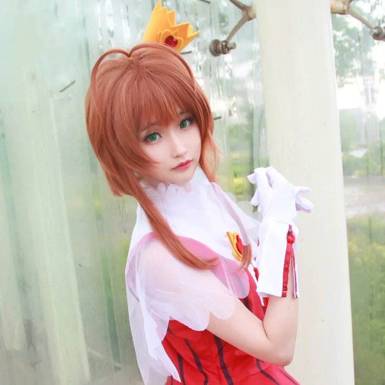 Костюм для косплея Sakura Clear Card Captor OP2 Сердце розы маскарадный костюм летнее платье