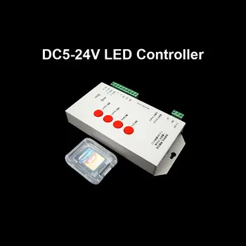 

T1000S SD Card WS2801 WS2811 WS2812B LPD6803 2048 Pixel RGB LED Controller DC5~24V