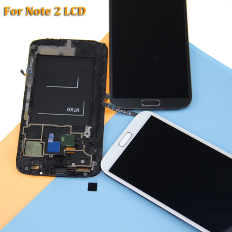 AMOLED ЖК дисплей для samsung Galaxy Note 2 Note2 N7100 N7105 экран дигитайзер сборка|Экраны