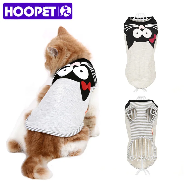

HOOPET Dog Cute Cartoon Vest Cat Pet Spring Summer T-shirt Clothes Teddy Bichon
