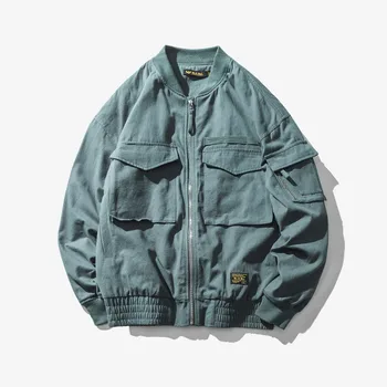 

Denim Jacket Men Single Breasted New Fashion Mens Jeans Jacket Coats Size M-2XL