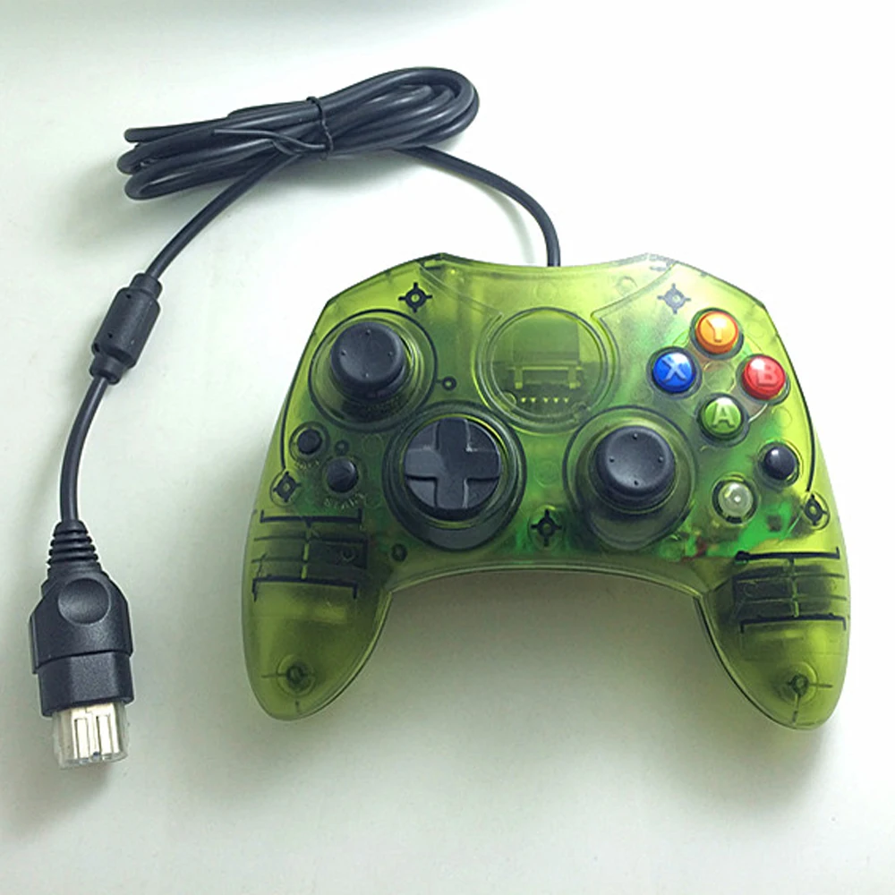 

10 PCS a lot Transparent wired Gamepad Joystick Game Controller for Xbox