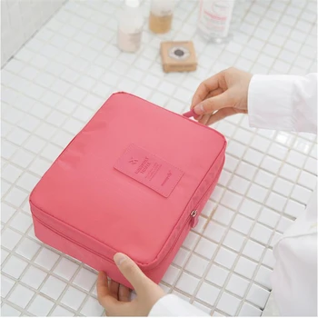 

Multi-color Cosmetic box 2017 new female cosmetic bag women's large capacity storage handbag travel toiletry makeup bag
