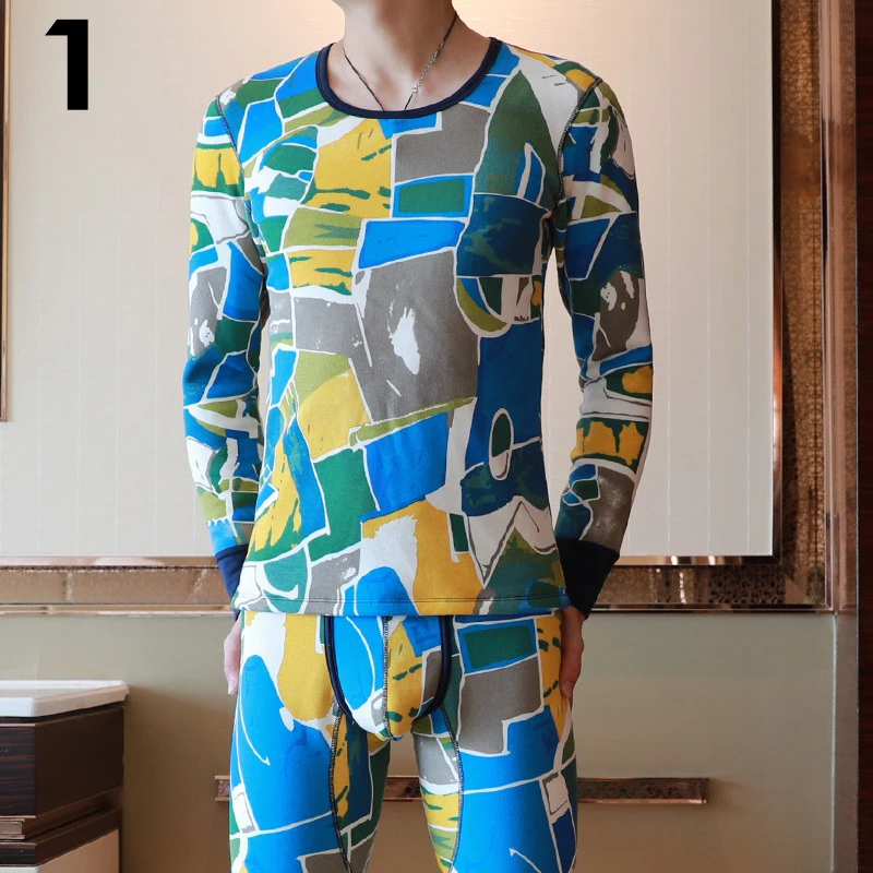 Зимние для мужчин 100% хлопковые пижамы наборы для ухода за кожей сна топ и брюки девочек Мужская пижама повседневное домашняя одежда