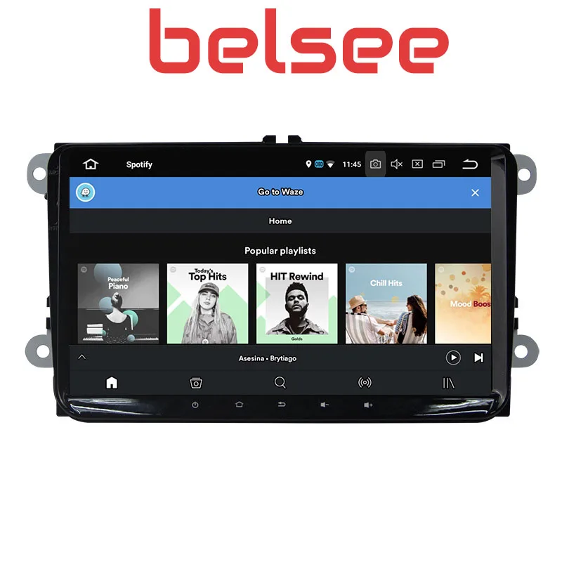 Belsee 9 &quotAndroid 8 0 4 Гб автомобильное радио для VW Volkswagen Jetta Passat b6 b7 Golf Skoda Seat стерео