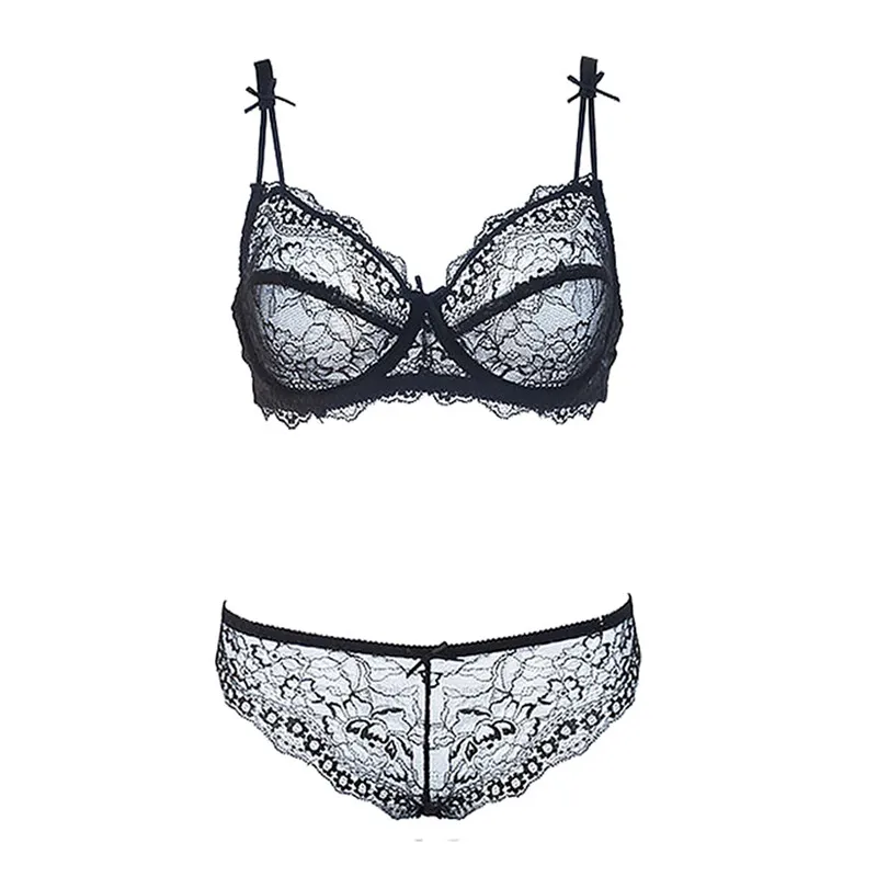 Varsbaby New Top Quality Sexy Underwear Women Bra Set Lace Bra Lace Push Up Lingerie Set ladies underwear sets