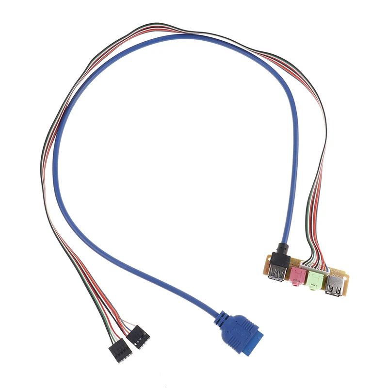 1 шт. 70 см корпус ПК компьютер USB 2 0 + 3 порт чехол аудио передняя панель замена
