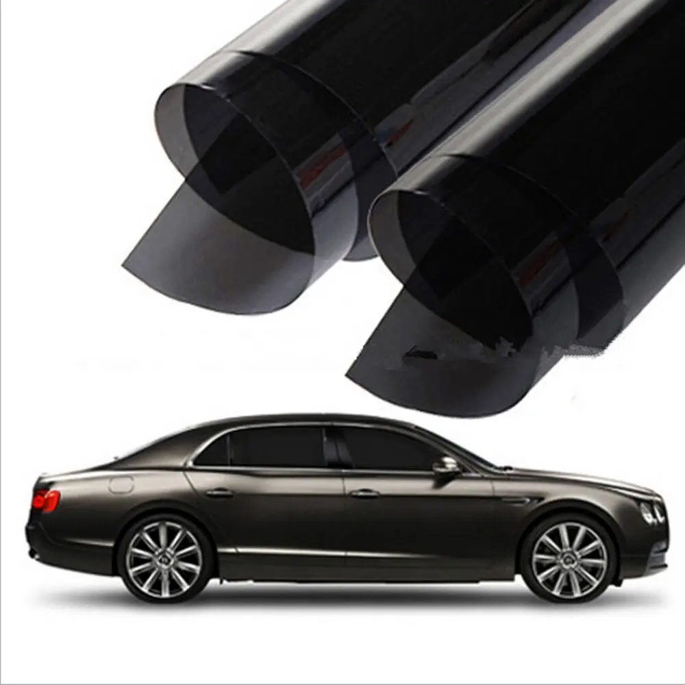 50cm*200cm 10VLT Black 94 UV Rejection Car Side Window Sticker Auto