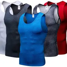 Fanceey компрессионный фитнес-Топ Спортивная безрукавка быстросохнущая майка без рукавов для тренировок в спортзале жилет для бега спортивная рубашка для мужчин
