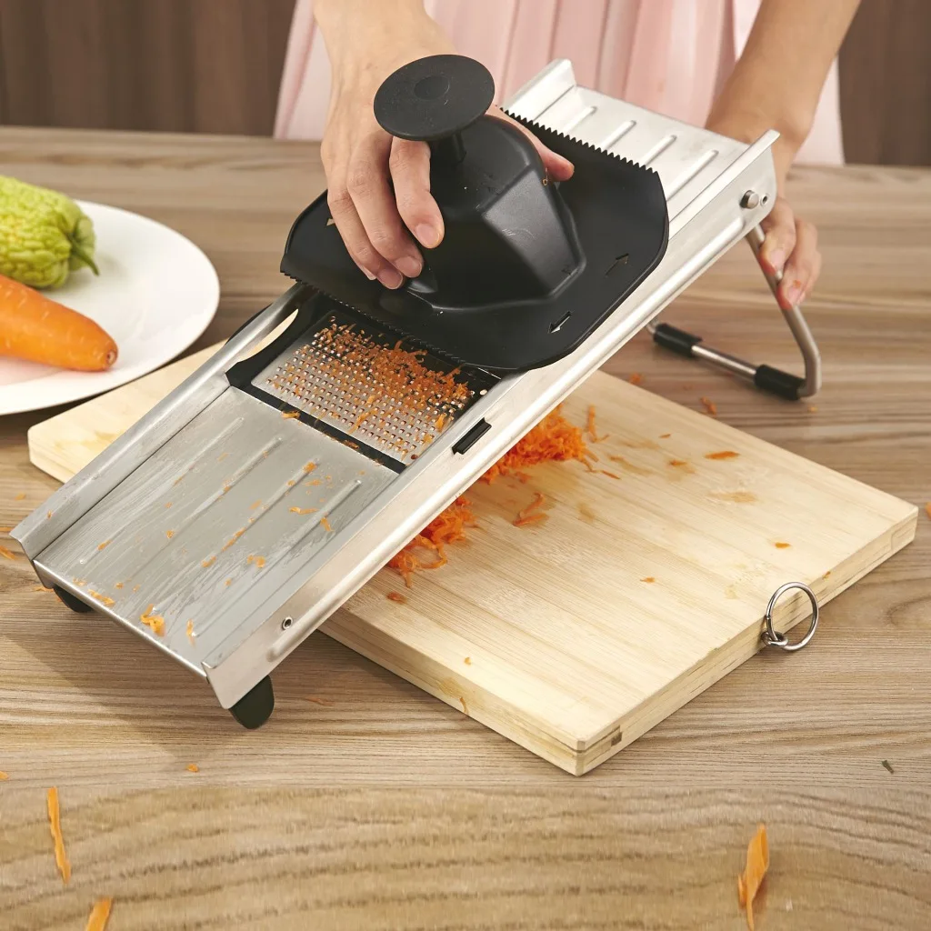 

German Export Stainless Steel Muti-functional Graters With Changable Blades Shredder Vegetable Slicer Cutting kitchen gadgets