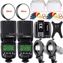 Godox TT685S 2.4G HSS TTL GN60 Flash Speedlite+X1T-S Trigger For Sony A58 A7RII A7II A99 A7R A6300 A6500 +Bowens S-Type Bracket neewer gn60 2 4g manual hss master slave flash speedlite for sony a7 a7s a7sii a7r a7rii a7ii a6000 a6300 a6500 a77ii a58 a99