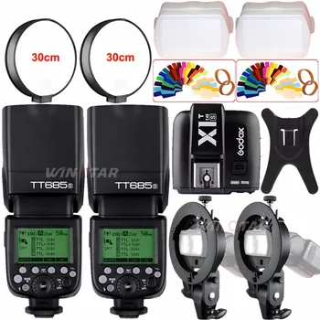 

Godox TT685S 2.4G HSS TTL GN60 Flash Speedlite+X1T-S Trigger For Sony A58 A7RII A7II A99 A7R A6300 A6500 +Bowens S-Type Bracket