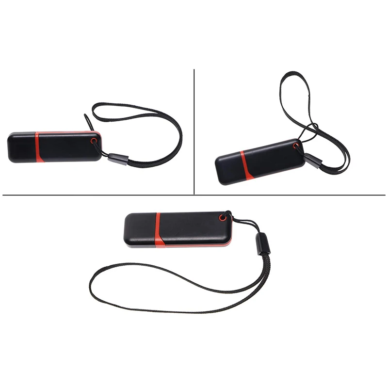 100 шт. цветной короткий ремешок на запястье Ascromy шнур для USB флеш накопителя брелок