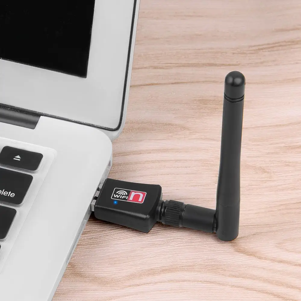 Беспроводной Wi Fi адаптер 300 Мбит/с 2 дБи USB антенна мини Сетевая LAN карта 802 11 b/g/n 4G