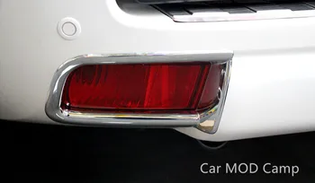 

For Toyota Land Cruiser Prado FJ150 2010-2016 ABS Chrome Rear Fog Light Lamp Cover Trim 2pcs Car Styling Accessories!