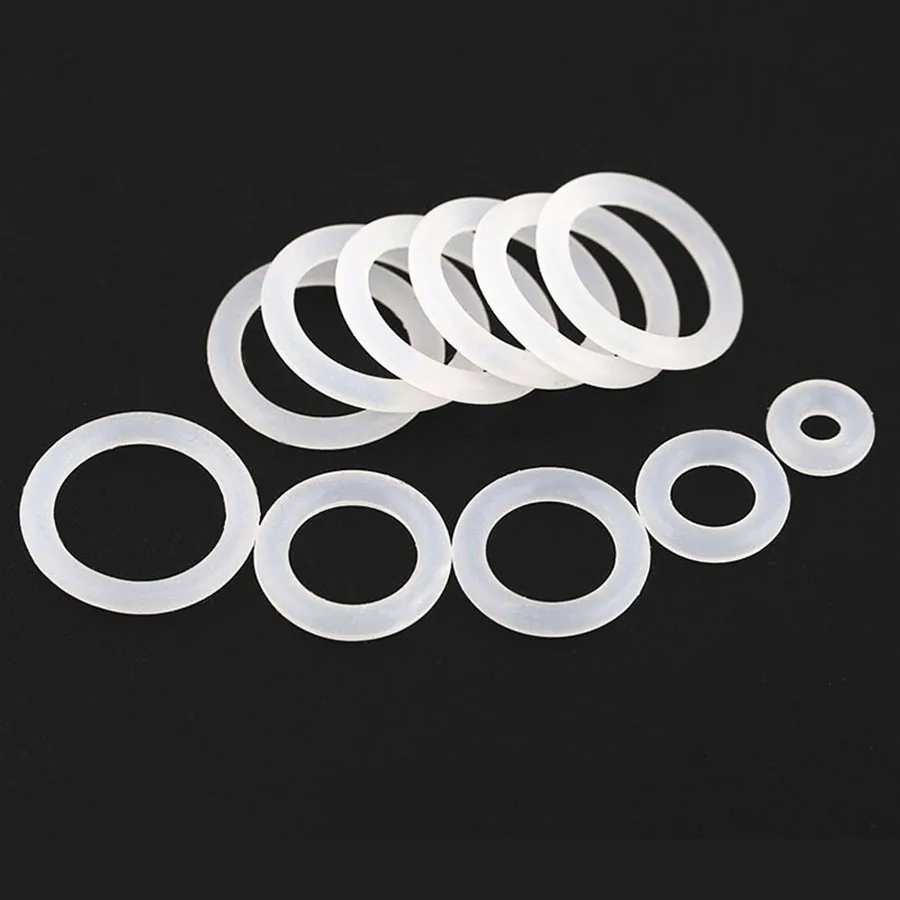 M5 M60 White Silicon O Ring Seals High Temperature Seal Silicone Rubber