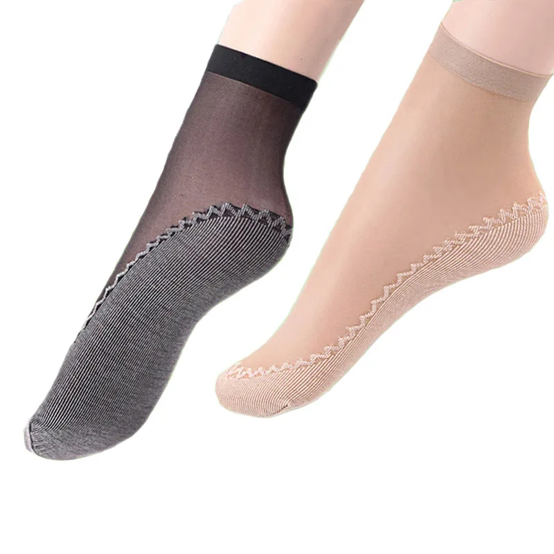 

5Pairs Hot Sale Wicking Short Socks Women Bottom Female Slip-Resistant Summer Wear-Resistant Ankle Thin Socks