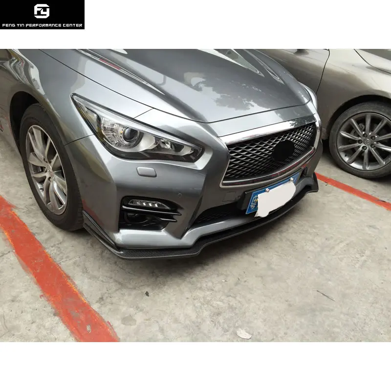 

Q50 Carbon fiber front bumper lip rear bumper diffuser side skirts rear spoiler for Infiniti Q50 Car modification 2014-2016