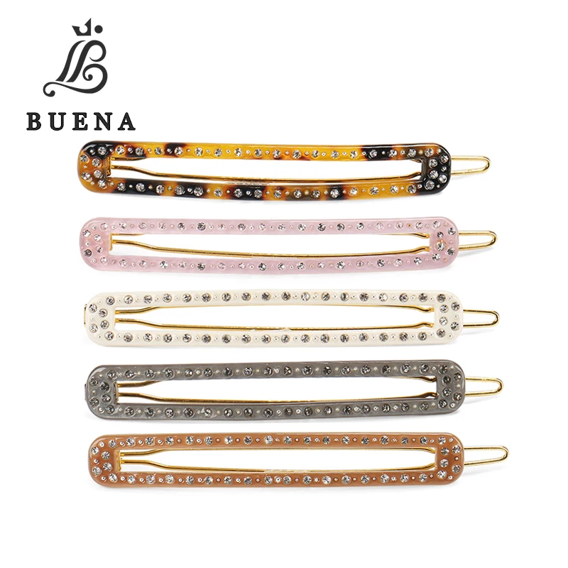 Fashion Rectangle Shape Hair Pins High Quality Austria Rhinestone