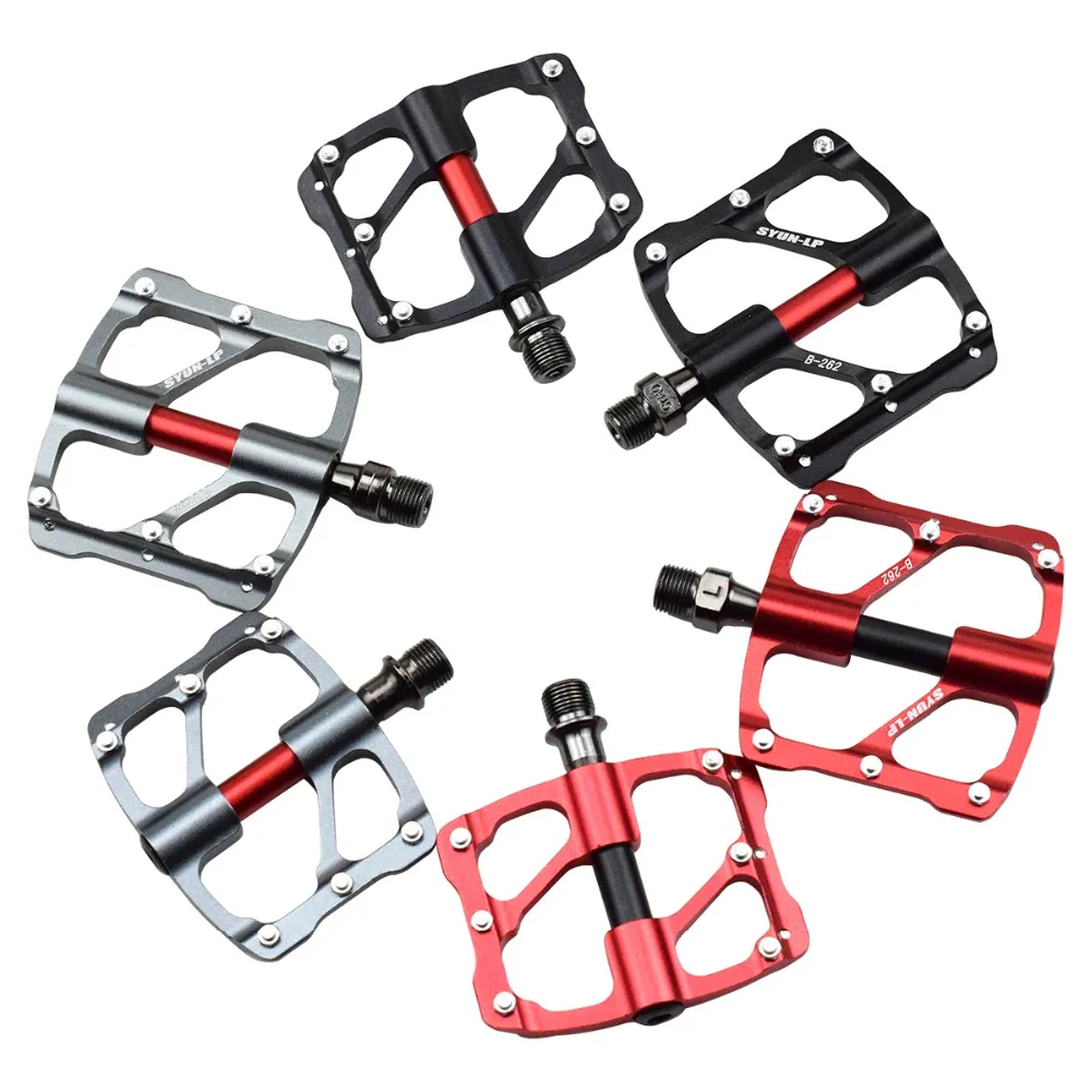 

Ultra-Light Aluminium Alloy Racing Mountain Bicycle Pedal 9/16" Cr-Mo Sealed Bearing Anti-Skid MTB Road Bike Pedal Left & Right