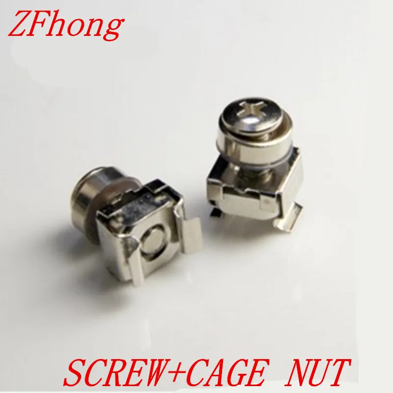 M5M6CageNutWithCrownScrewCaptiveNutsServerRackMountNut
