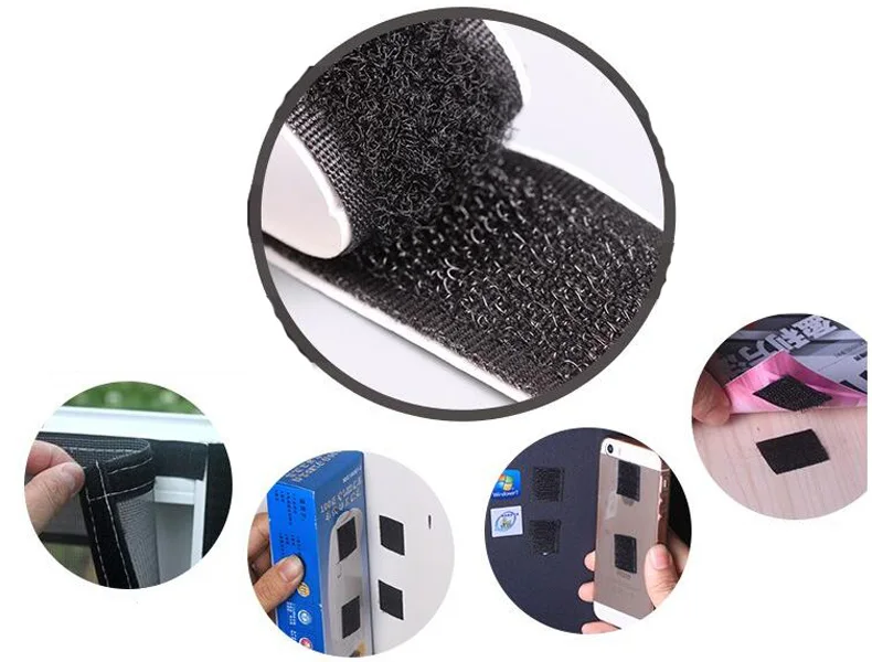 Double-sided Self Adhesive Fastener Tape Hook and Loop Strong Self Adhesive Fastener Tape Designer stickingTape Magic Tape