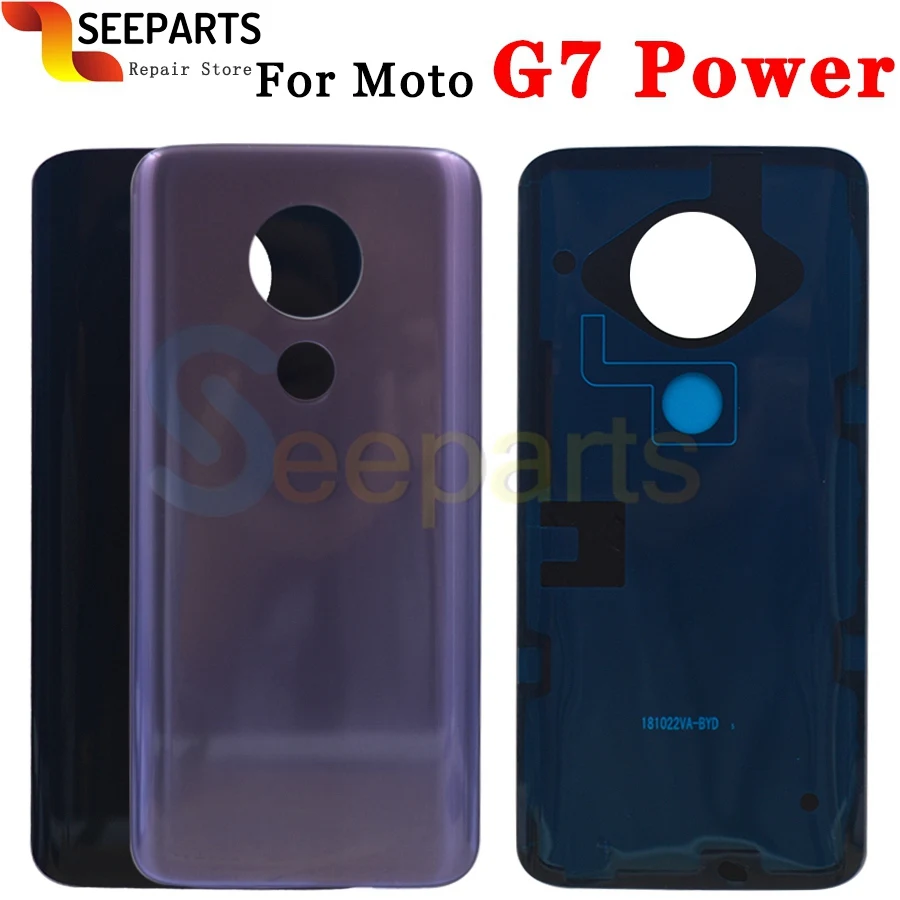 Для Moto G7 Задняя крышка батареи задняя Дверная панель G7 Plus корпус G7 Play чехол запасная часть для Motorola G7 крышка батареи питания
