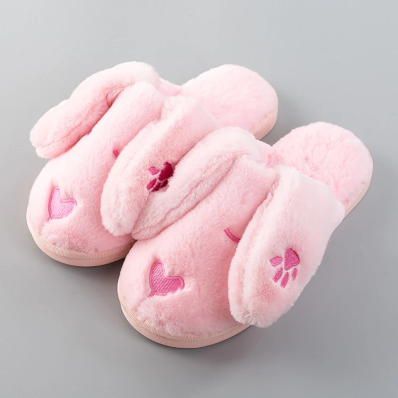 

Women Winter Home Slippers Cartoon Shoes Non-slip Soft Winter Warm House Slippers Indoor Bedroom Floor Shoes
