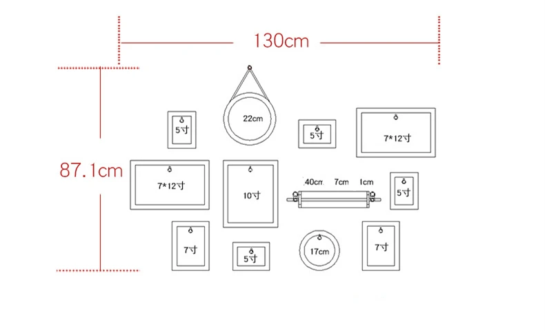 Настенные Картинки Рамки для Кухня деревянная рамка для фото 11 шт./компл. фоторамка Комбинации для Свадебные украшения фото висит