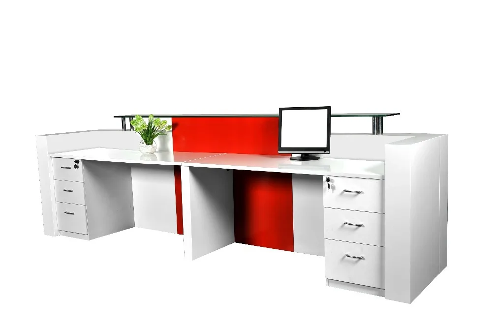 Customized 3m Long Por And Fancy Elegant Display Office Front Customized 3m Long Por And Fancy Elegant Display Office Front Reception Desk Counter Furniture Qt3408 In Desks From On