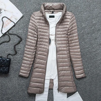 

Long Down Jackets Coat Women Parka Warm Female Outerwear Lady Clothing Plus Size Winter Ultra Light Duck Down Jacket Bubble Coat