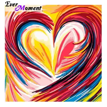 

Ever Moment Diamond Painting Colorful Heart Love Romantic 5D DIY Picture Of Rhinestone Full Square Diamond Embroidery 3F545