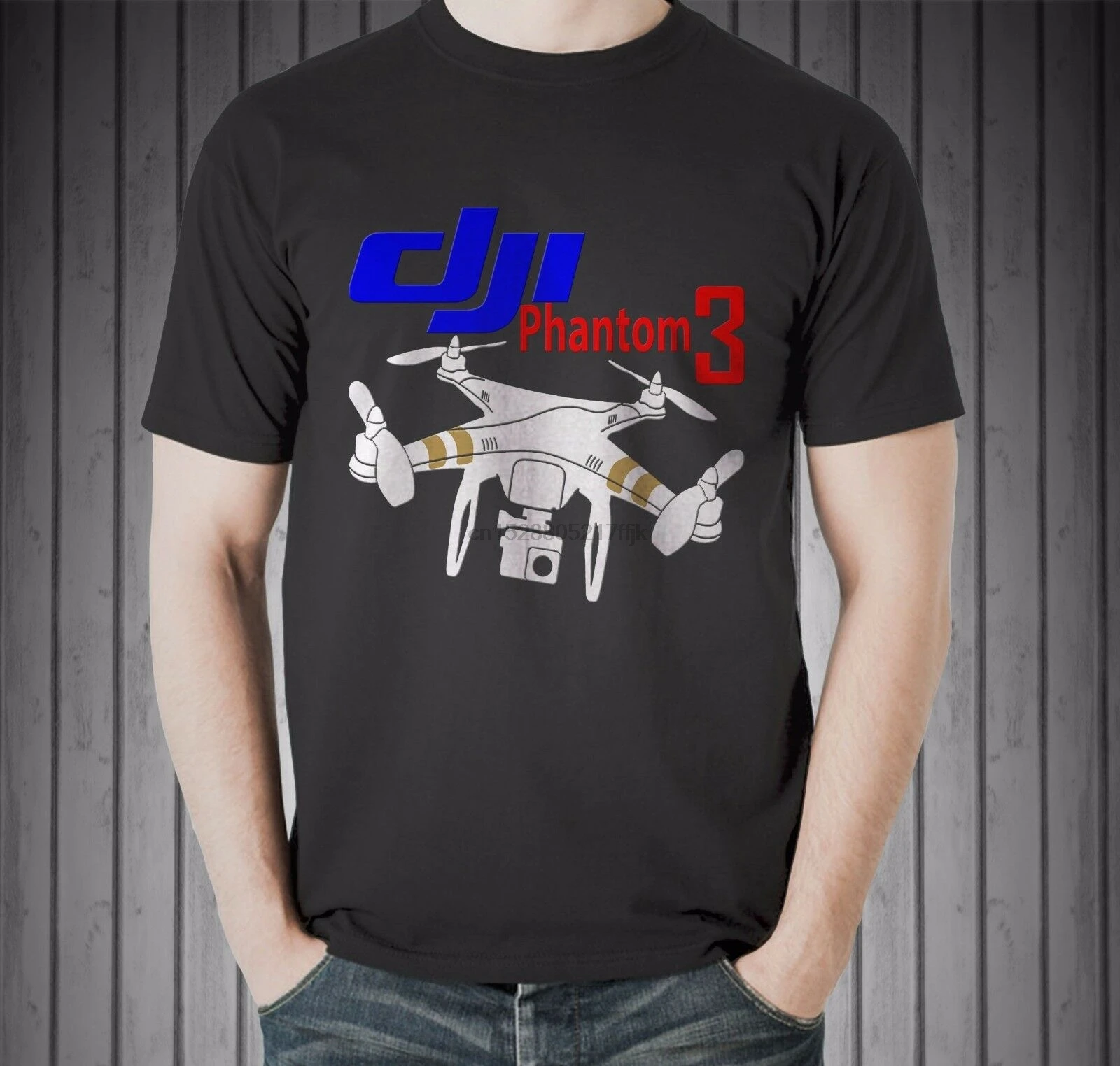 New Dji Phantom 3 Drone Pilot Video Blog Vlog Vlogger Black 2019 Summer 3D Printed Short Sleeve T Shirt Men Tops | Мужская одежда
