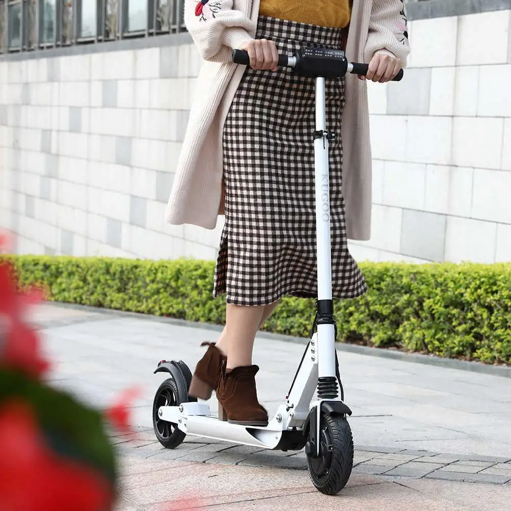 Poland stock KUGOO S1 patinete electrico adulto scooter plegable 350W Motor Folding 8.5 inch tire Braking Distance 4m 120kg load